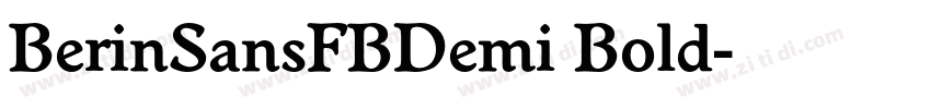 BerinSansFBDemi Bold字体转换